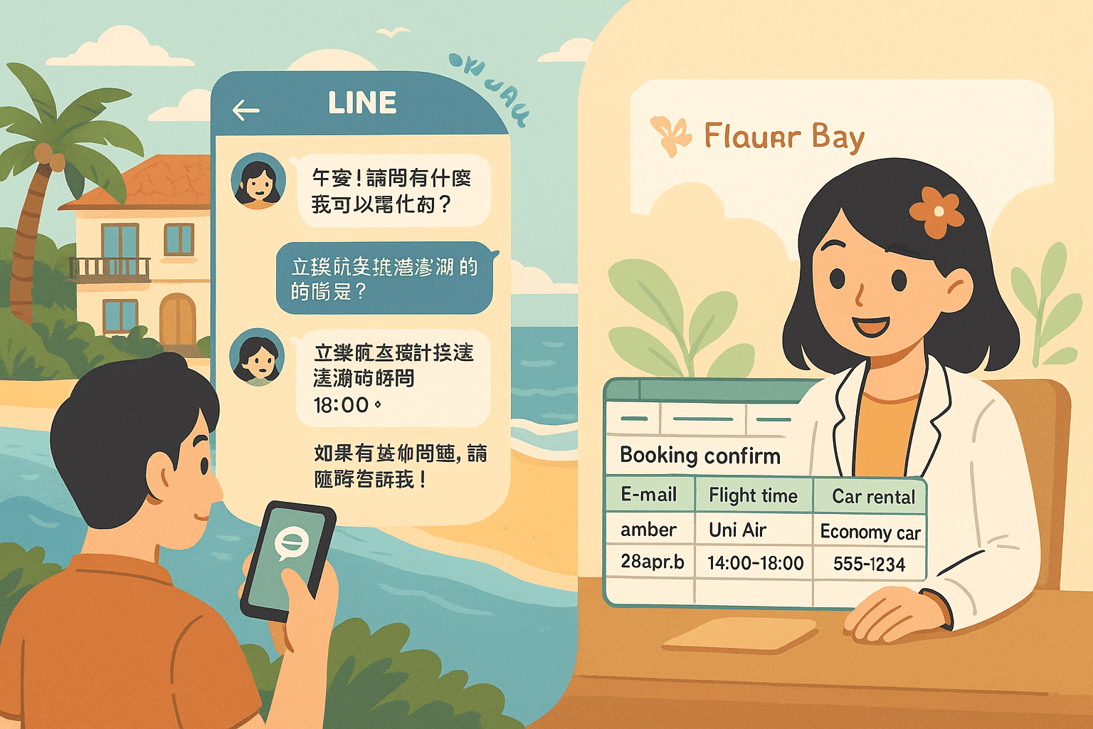 旅宿業Line客服導入AI Agent 截圖 1